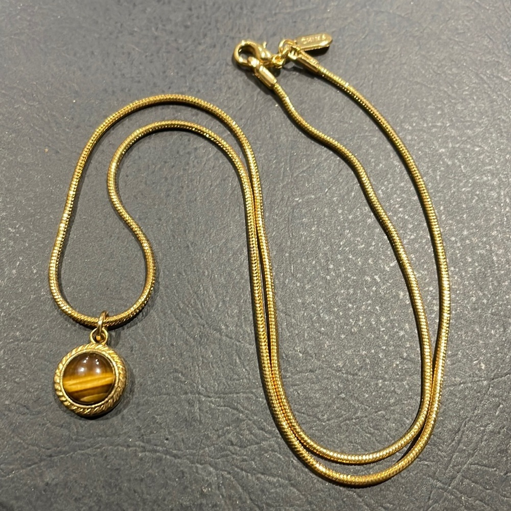 TIGERS Eye Pendant Necklace - Picture 1 of 2